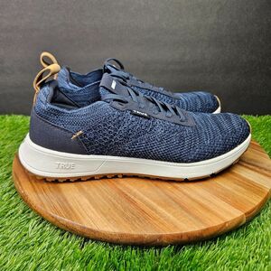 TRUE Linkswear All Day Knit III Golf Shoes Spikeless Deap Sea White Mens Size 8